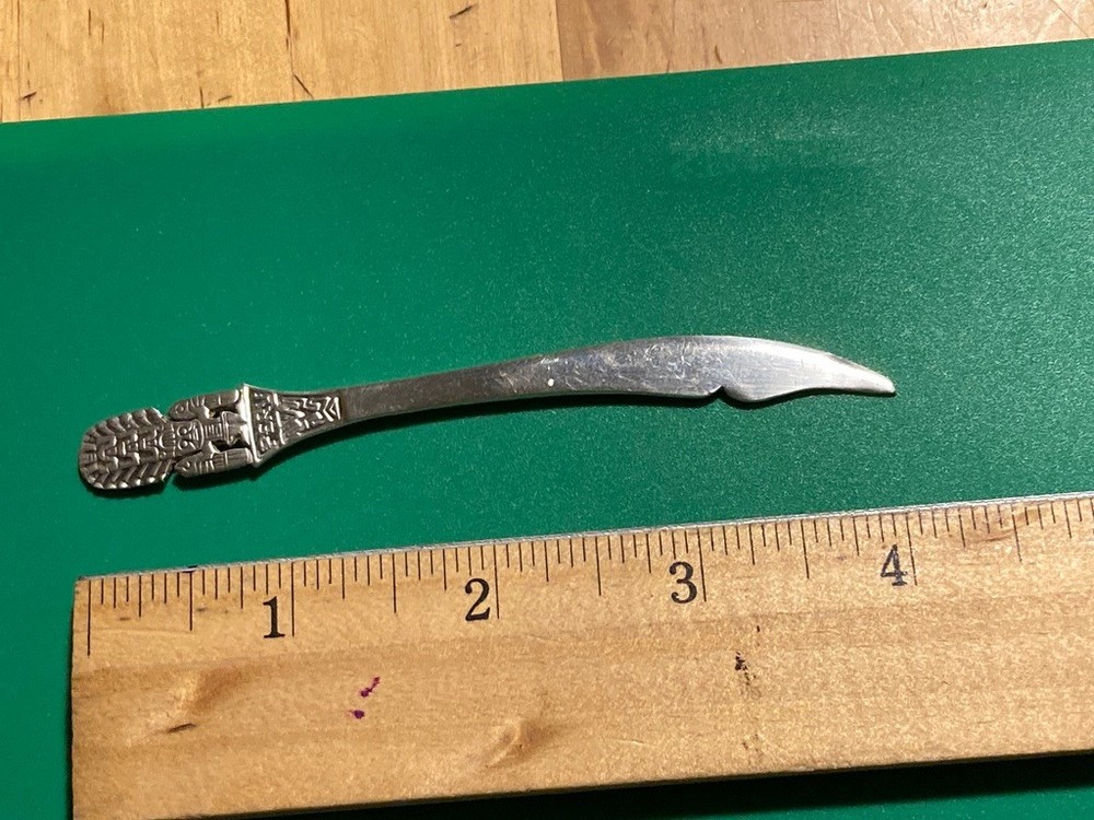 PERUVIAN STERLING SOUVINER SABRE /SWORD 4"