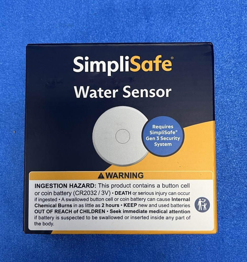 SimpliSafe WT3 Water Sensor Wireless Leak Detector Open Box