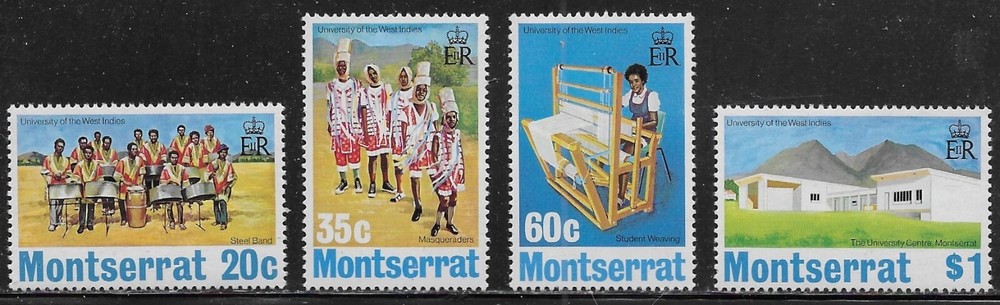 Montserrat Scott #'s 302 - 305a MH