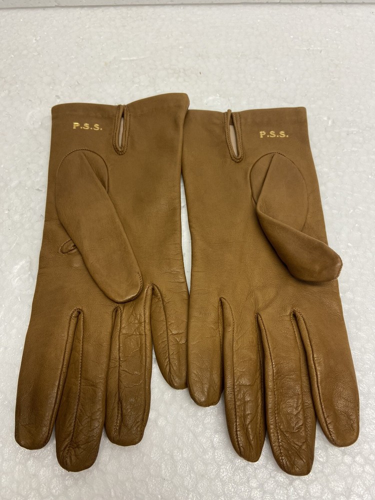 Genuine Leather Women’s Gloves Brown Lined Soft Soft Basic