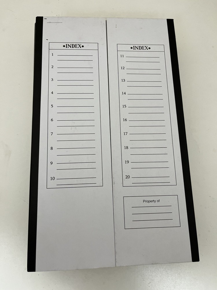 Microscope Slide File Folders ,20 Slides w/cover