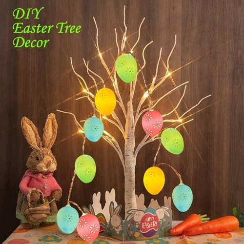 Easter Day Light String Lights Battery Operated with Timer 5.4Ft 10LED Egg