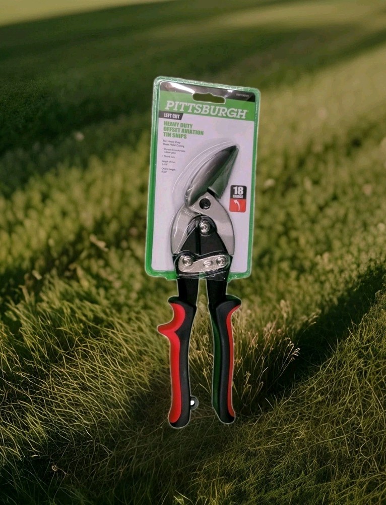 PITTSBURGH Long Blade Left Cut Aviation Snips