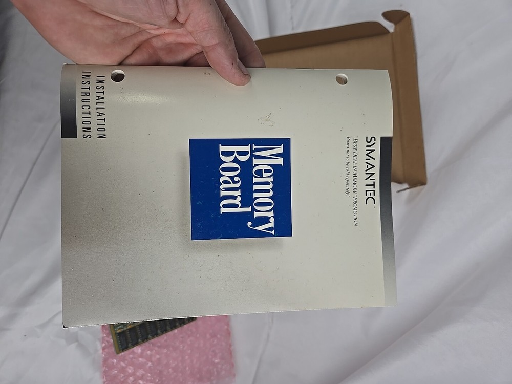 Vintage Symantec 256k Memory Board 01-0104