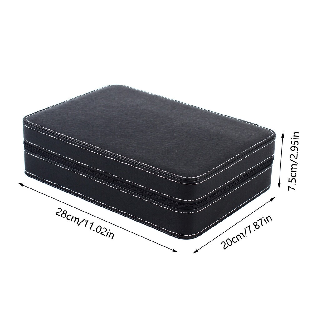 10 Slots Watch Display Case Storage Box Case | Leather Rounded Corner