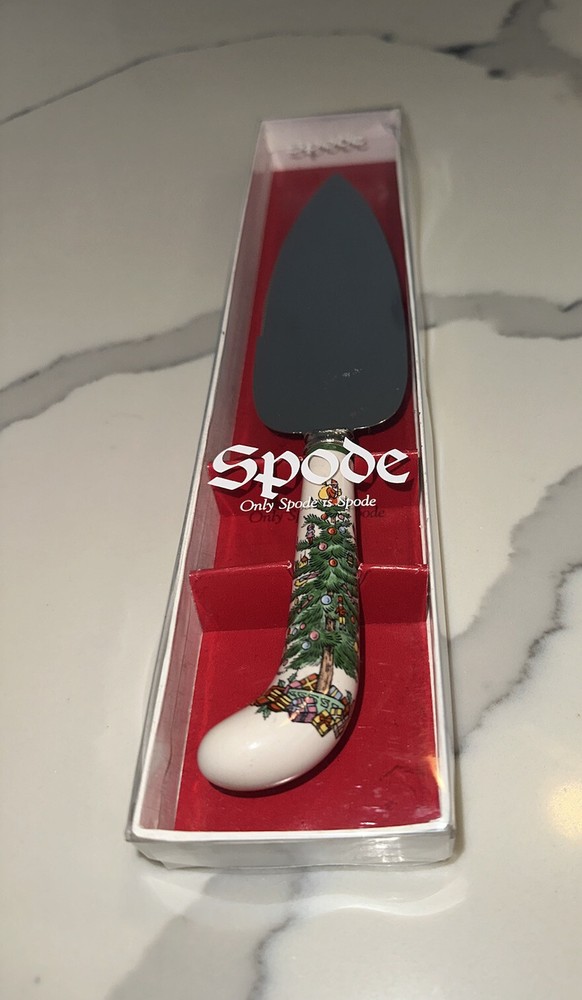 Spode Christmas Tree Stainless Steel Pastry Server Discontinued Piece