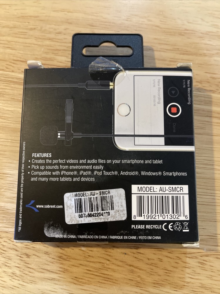 Lavalier Clip-on Microphone AU-SMCR