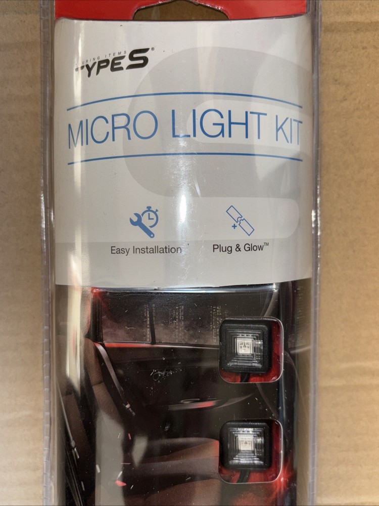 Type S Micro Light Kit Red Includes 12 Volt Adapter - New & Sealed