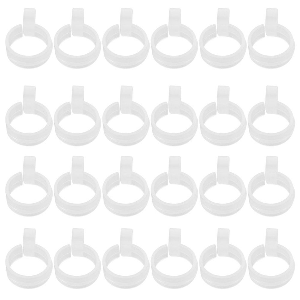 100 Pcs Clip Laundry Hanging Hooks Plastic Windproof Hanger Coat Fixing Buckle