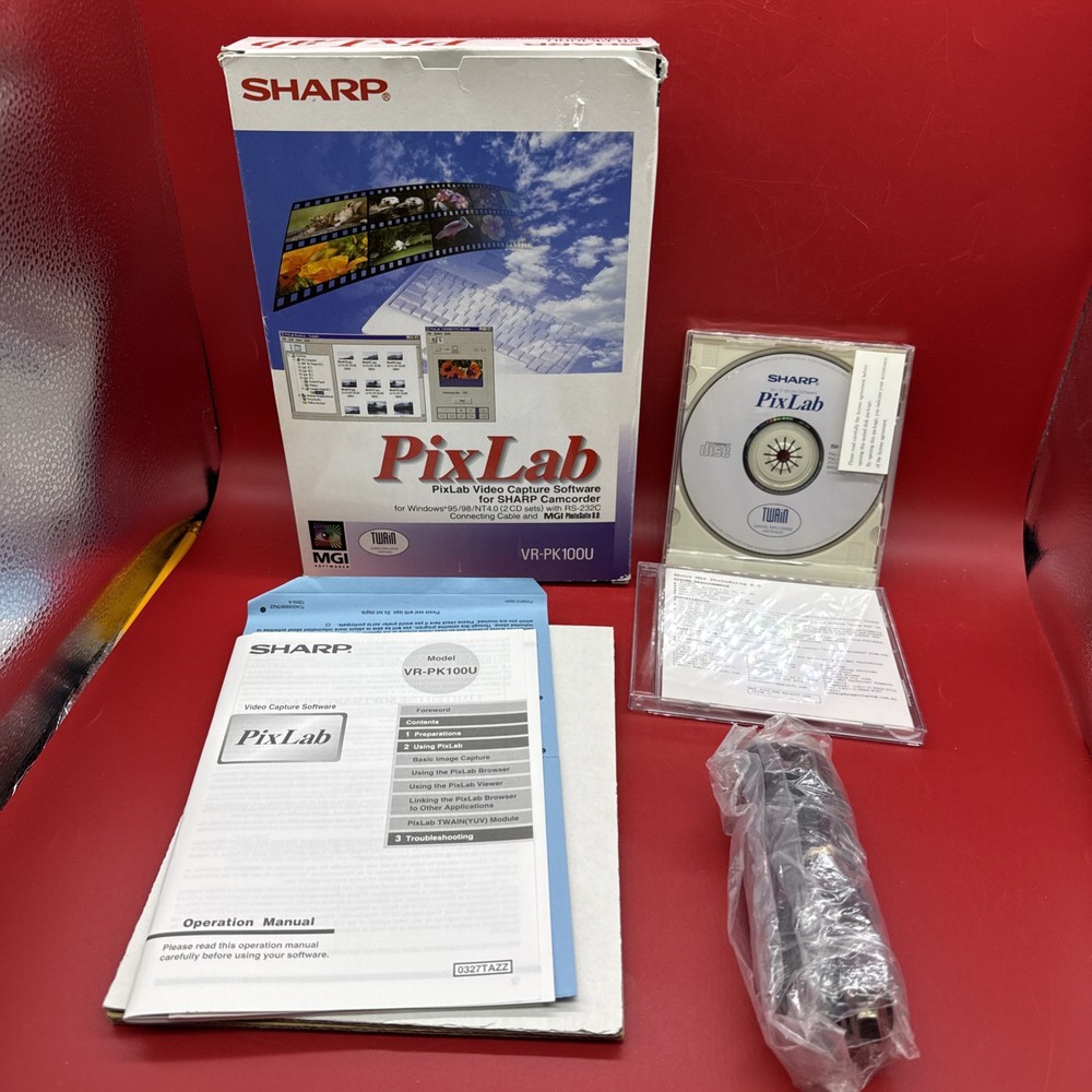Sharp PixLab Video Capture Software Windows 95/98/NT4.0 For Sharp Camcorder