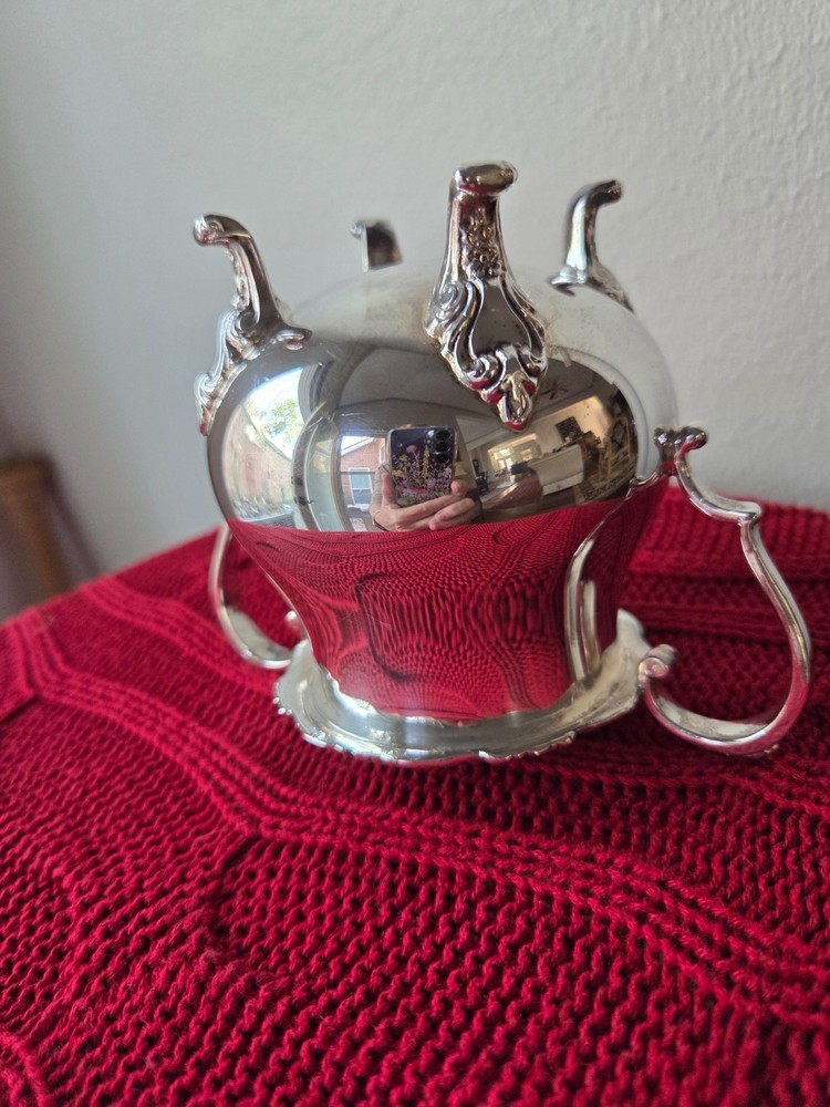 Vintage Wallace Silver Plated Sugar Bowl - Double Handle
