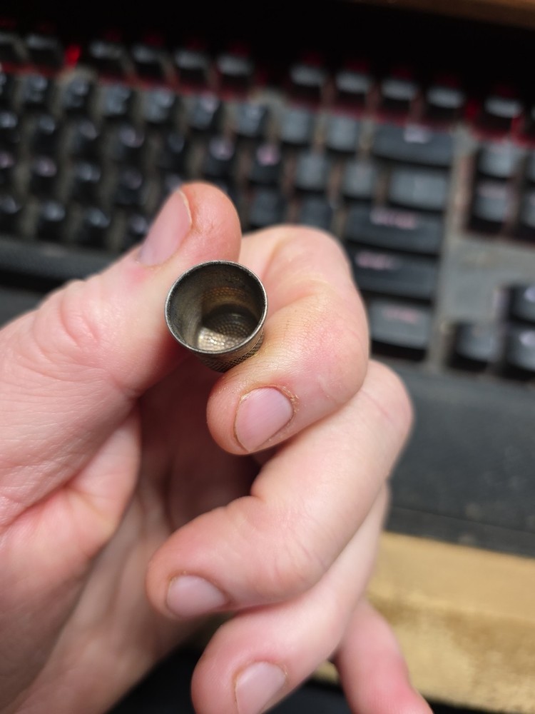 Vintage Thimble Marked STERLING Size 9 Marked