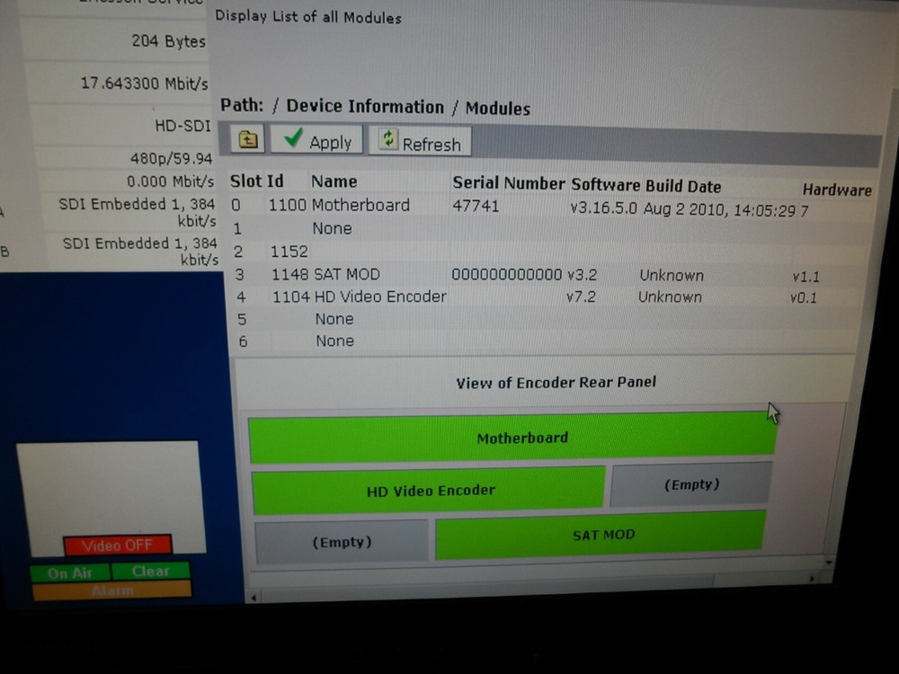 Ericsson Tandberg E5788 E5784 Voyager MPEG-2 SAT MOD DSNG AllLicenseEnable