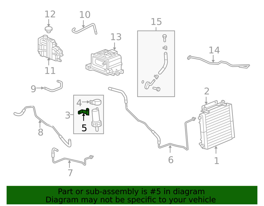 Genuine GM Pump Bracket 15076932