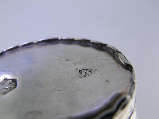 Early Dutch 833 Silver Peppermint Box for Chatelaine c1846