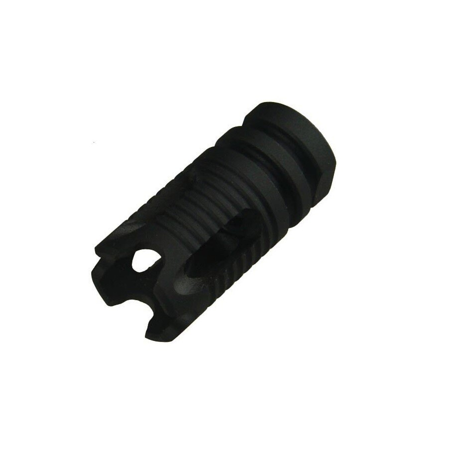 Black Steel Muzzle Brake 1/2x36 TPI Compensator For 9 mm
