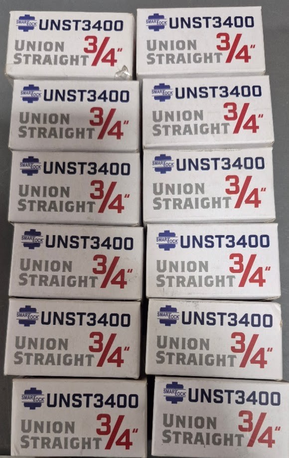 SmartLock UNST3400, 3/4" union compression fitting