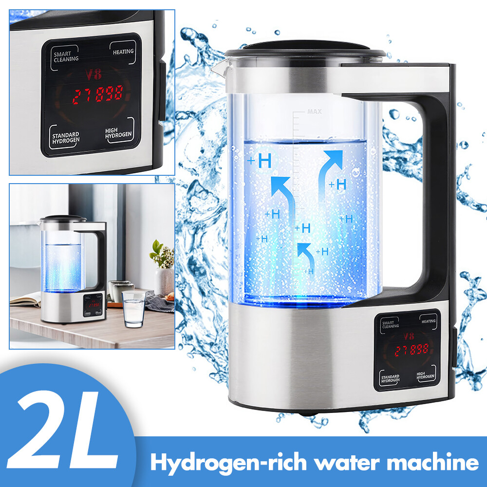 2L Hydrogen Water Generator Portable Water Ionizer Hydrogen-rich Water Bottle