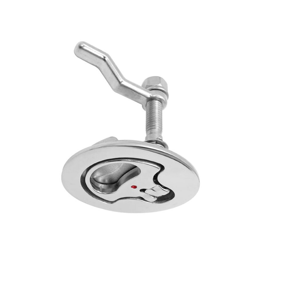 1pc Marine Handle Ring Deck Box Cover Floor Lock Boat Hatch Turning Latch Handle