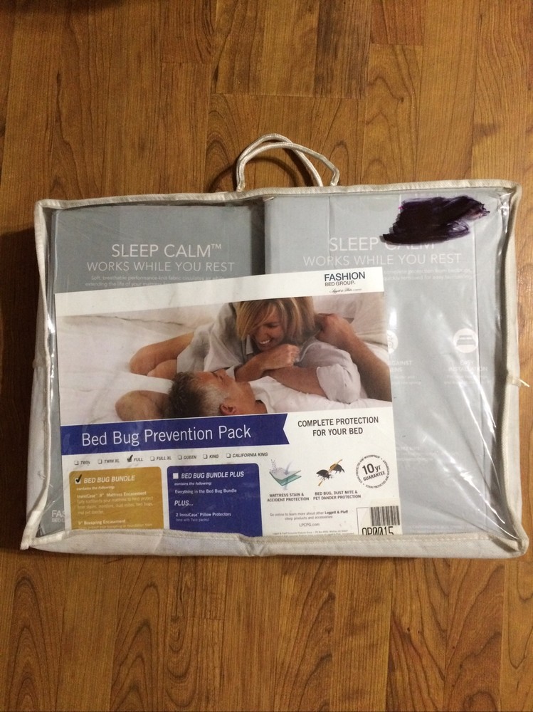 FULL SIZE 2-Piece Bed Bug Prevention Pack w/ Mattress & Zippered Box Spring
