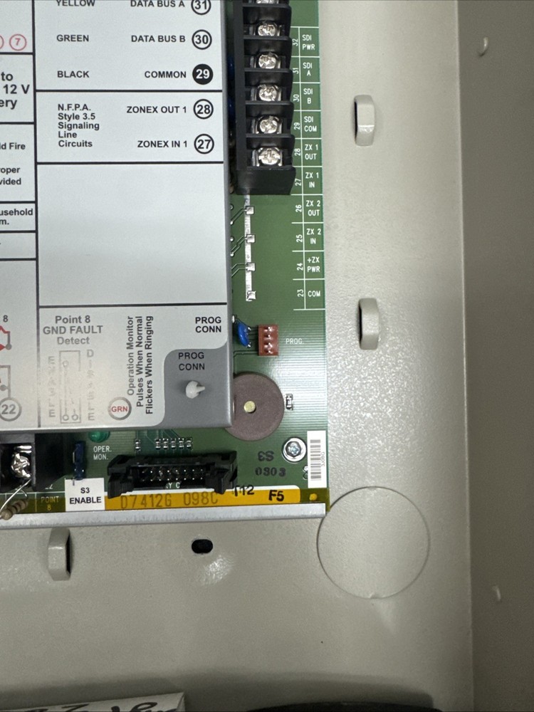 Bosch Radionics D7412G Digital Alarm Communicator Transmitter Panel W/Power Supp