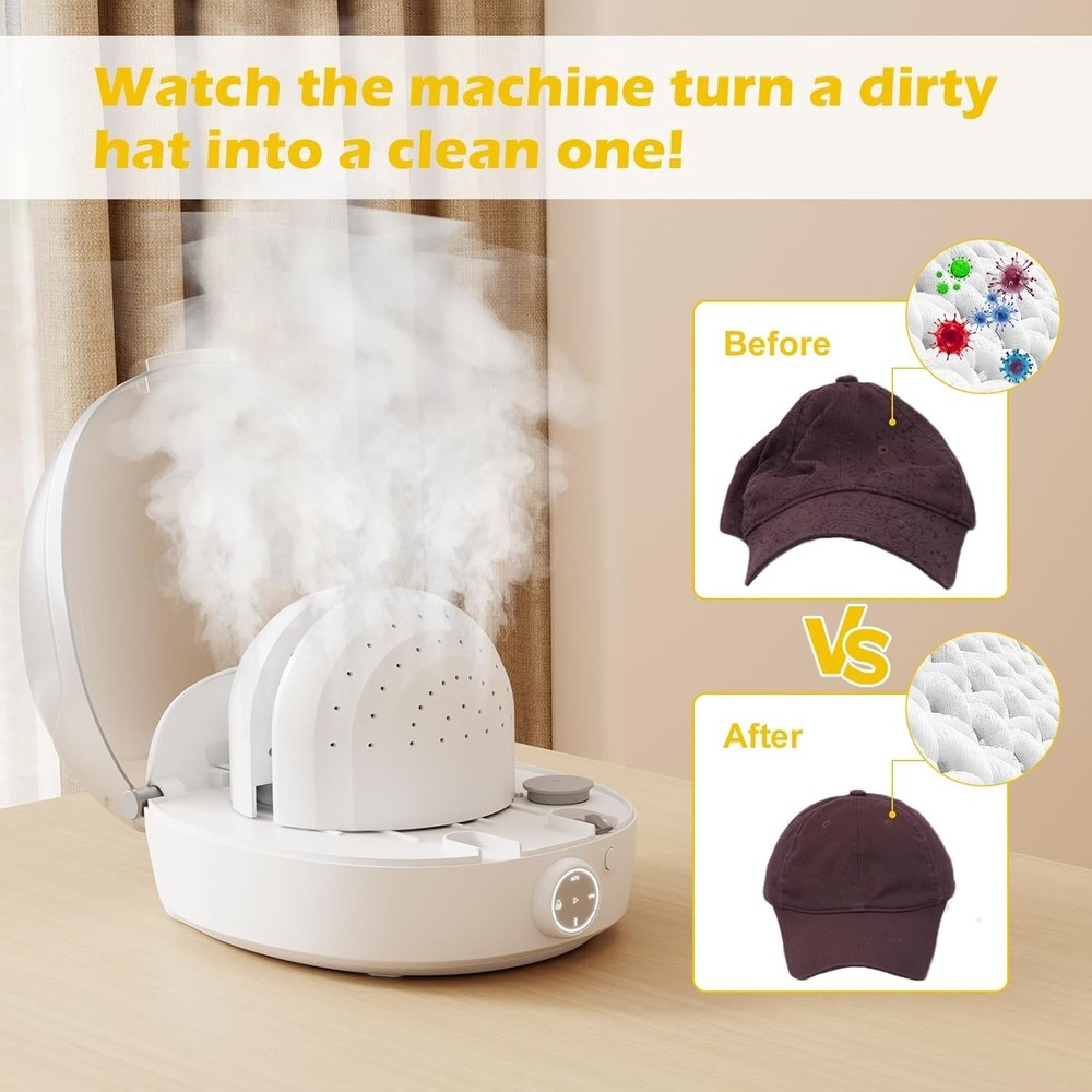 Hat Shaper, Automatic Cap Cleaner, Hat Care Machine Steam Cleaning & Ironing ...