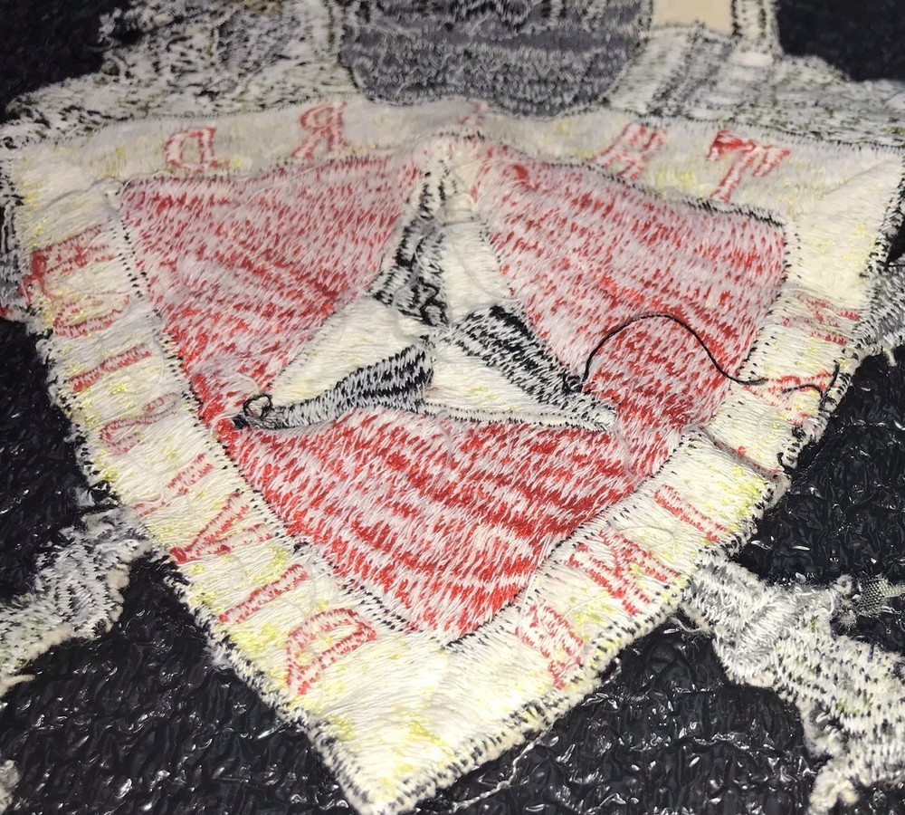 THIRD MARINE DIV., DEATH BEFORE DISHONOR, VINTAGE EMBROIDERED BACK PATCH!