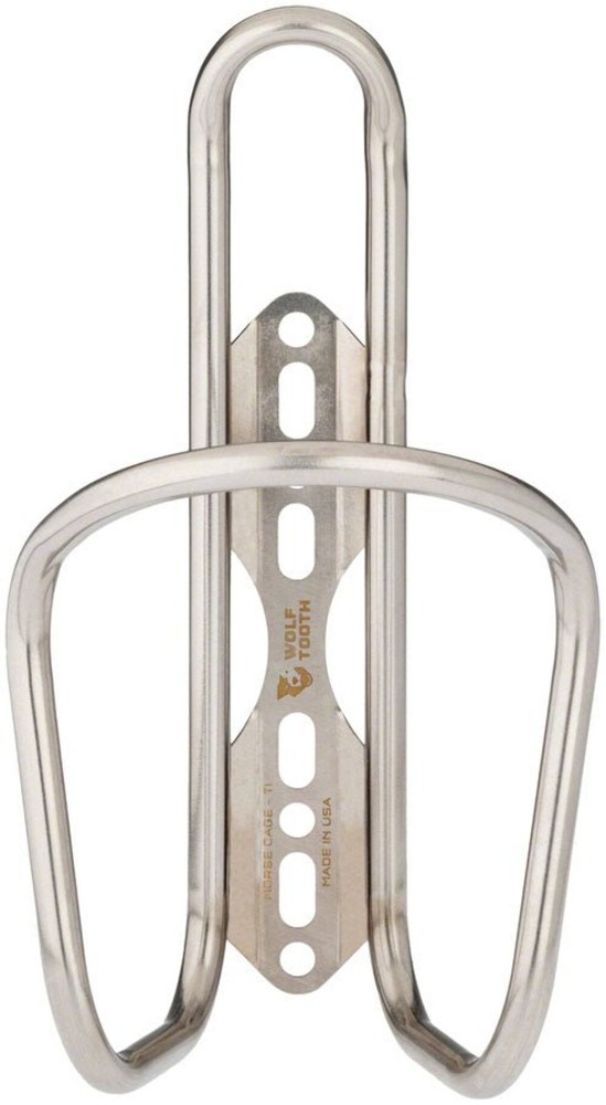 Wolf Tooth Morse Bottle Cage - Titanium Silver
