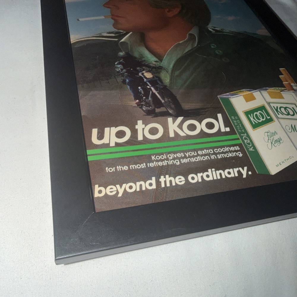 KOOL Cigarettes Advertising Framed Page FREE SHIPPING