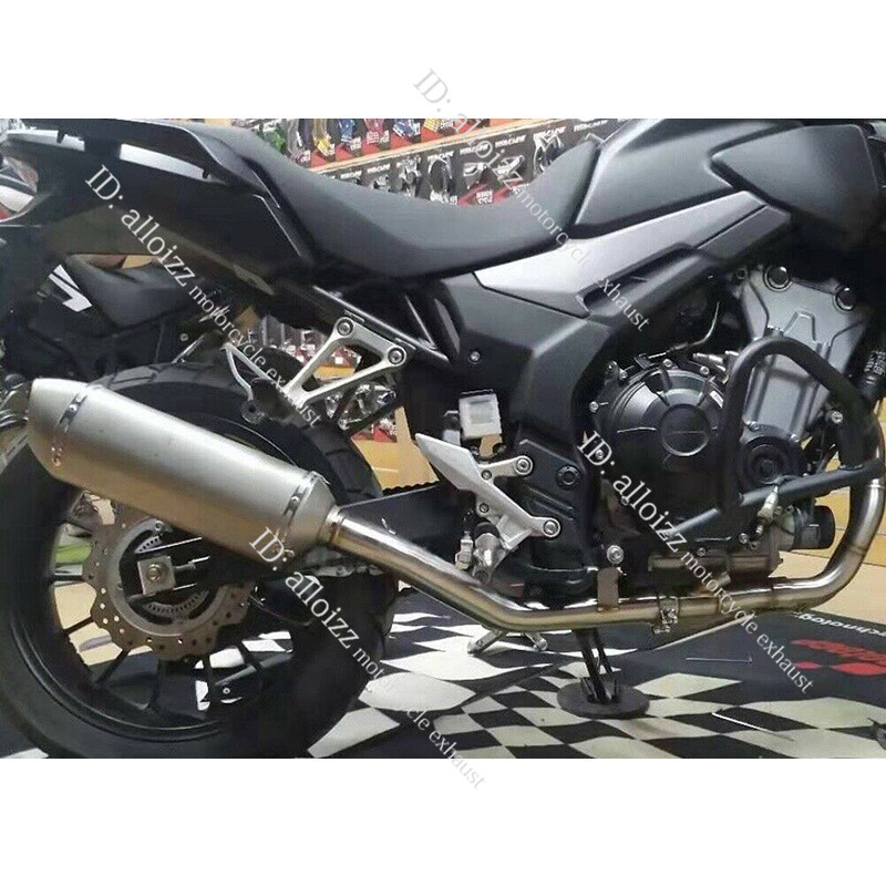 For Honda CB500X CB500F CBR500R Exhaust Header Link Pipe Full Modified System
