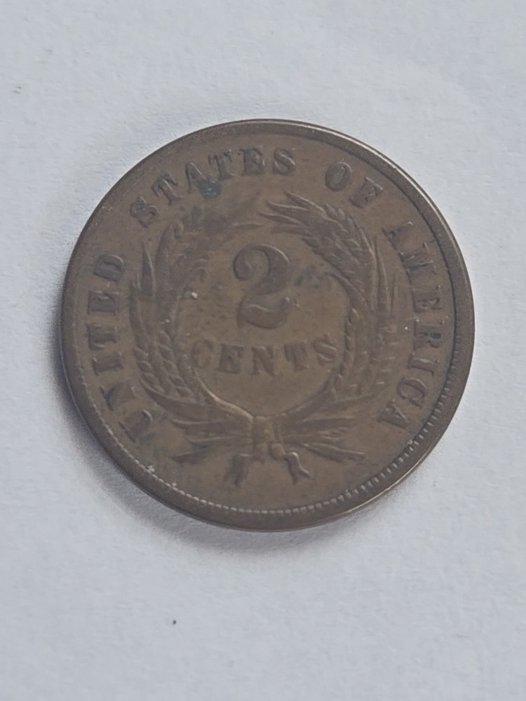 1865 Two Cent Piece Very Fine VF #1501