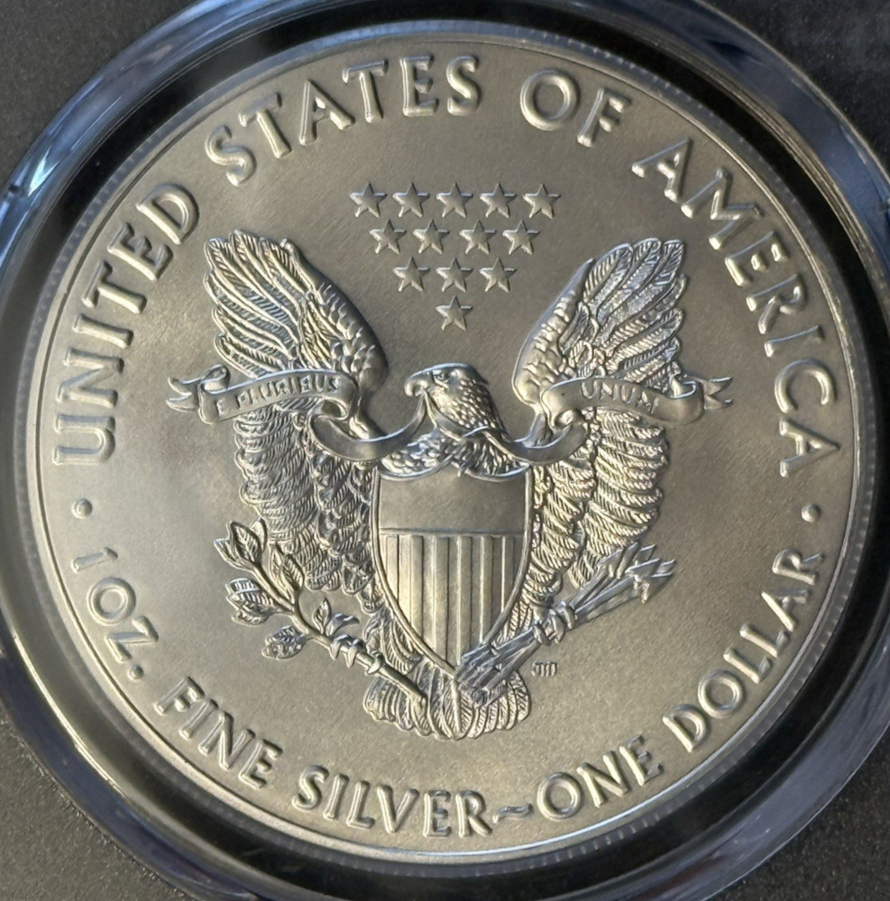 2018 Silver Eagle PCGS MS70 FIRST STRIKE (Flag Label)