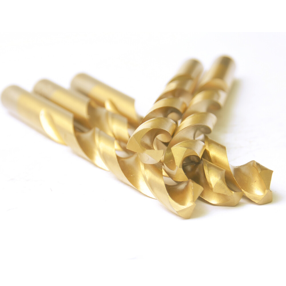 Drillforce 10PCS 5/16" Titanium Drill Bits Set HSS Metal Woodworking Drill Bit