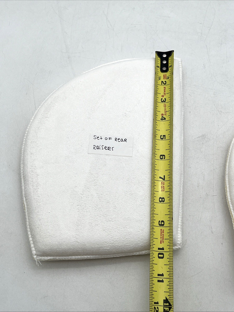 Saddle Foam Rear Riser Inserts – Pair | Half Pad Inserts | White | New