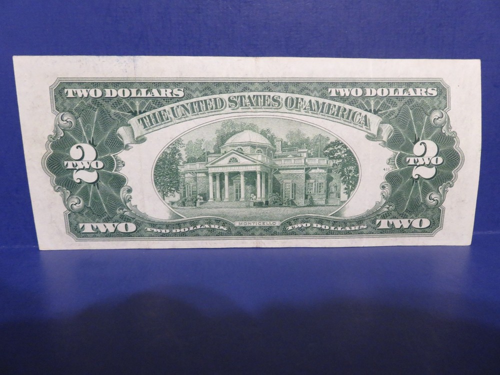 1953 $2 Two Dollar Bill Red Seal Note 784A***411-6