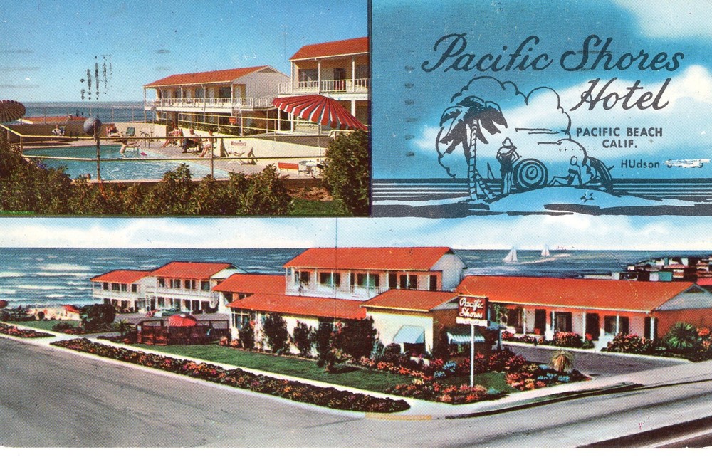 PACIFIC SHORES HOTEL, PACIFIC BEACH, CA  - PC6953