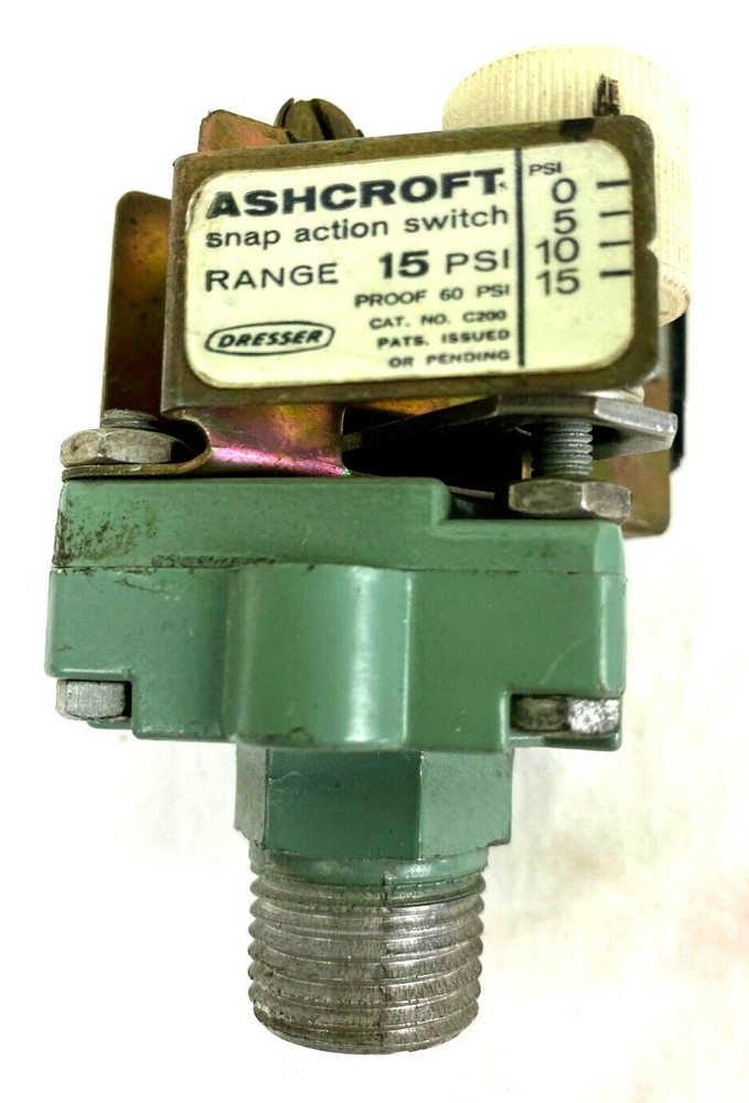Ashcroft Dresser Snap Action Switch | 15 PSI | Pre-Owned