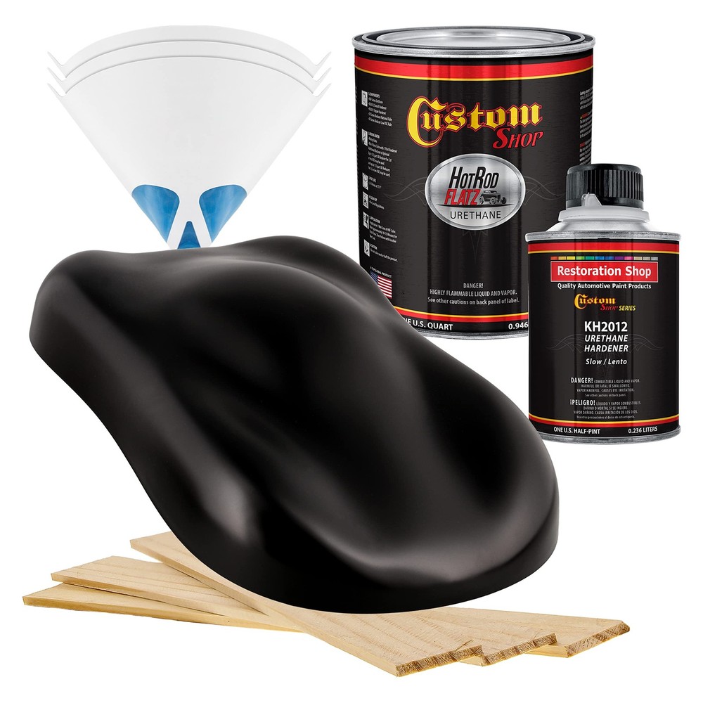 - Boulevard Black - Hot Rod Flatz Flat Matte Satin Urethane Auto Paint - Comp...