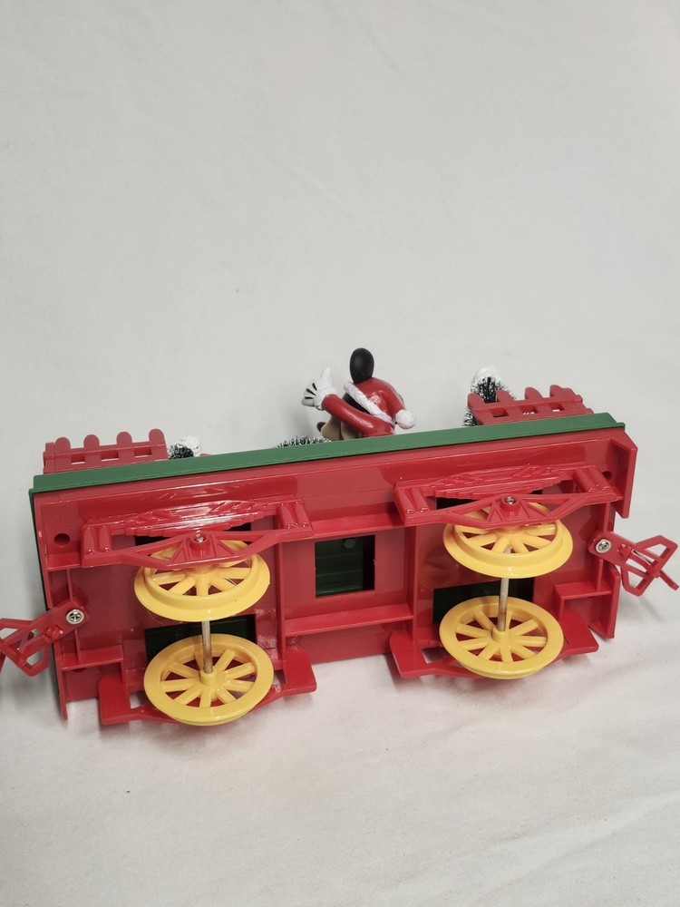 Mickey Mouse Holiday Express Train Set Collector's Edition WORKS-Missing Caboose