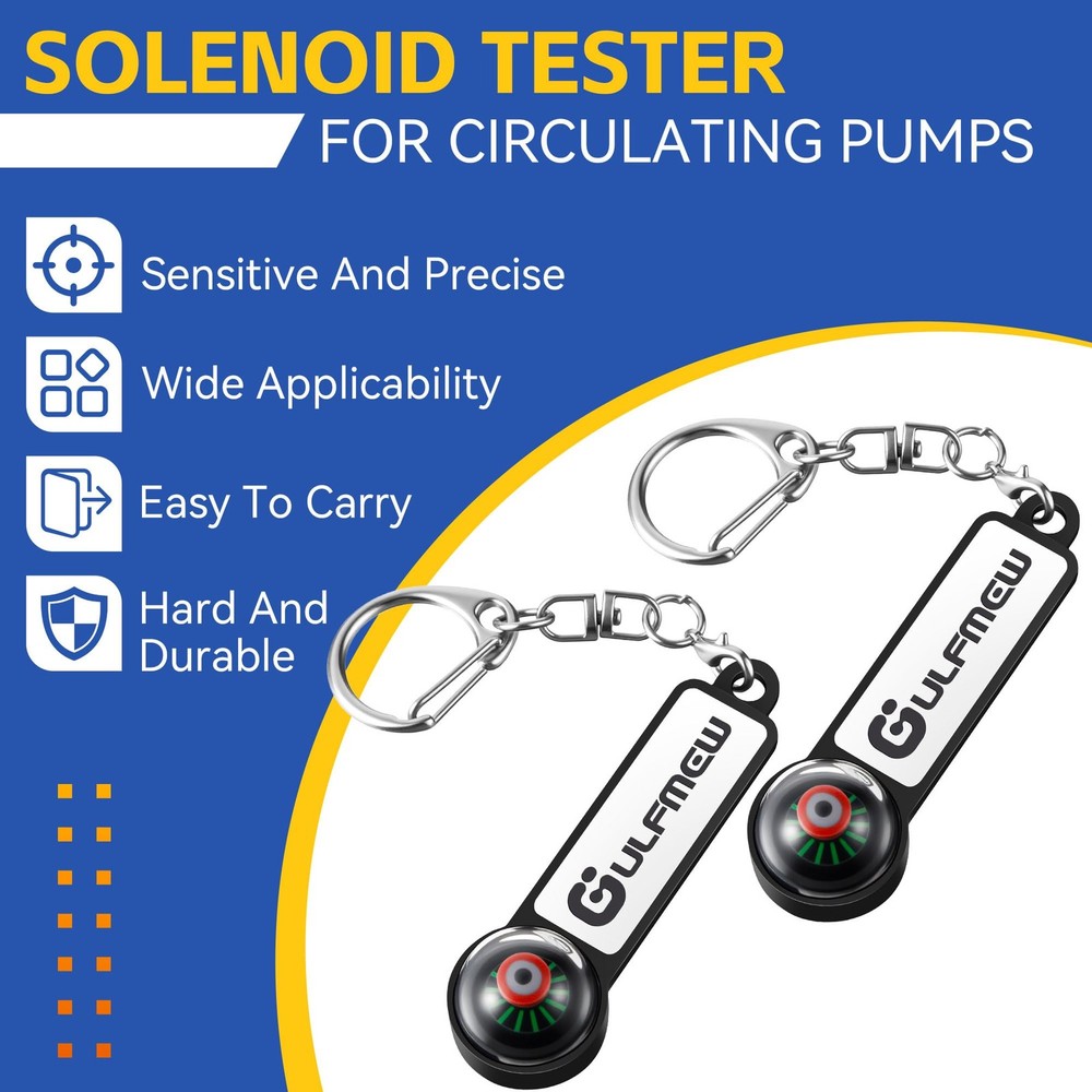 Solenoid Tester 2 Pack Black with Rotation Tester AC Detector Detects AC Fields