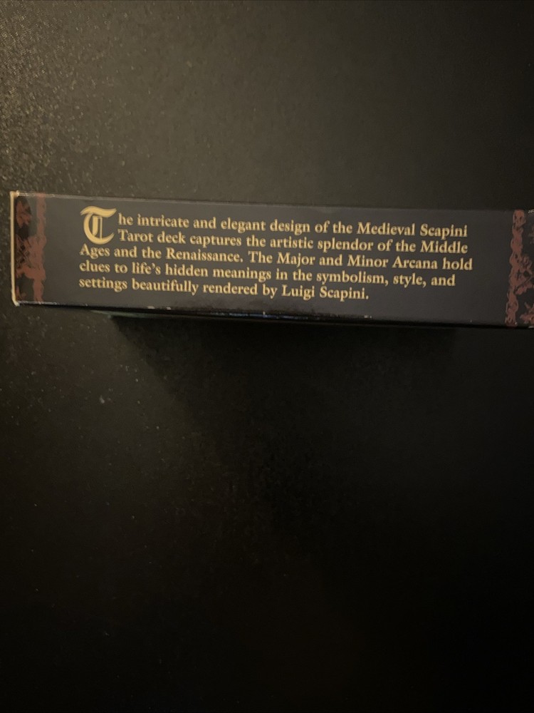 Tarot Deck: The Medieval Scapini Tarot 2005 US Games Systems