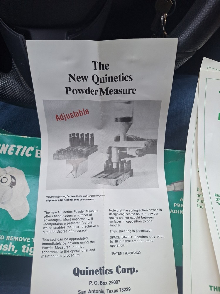 Quinetics Reloading Kinetic Bullet Puller original box with paperwork. NOS