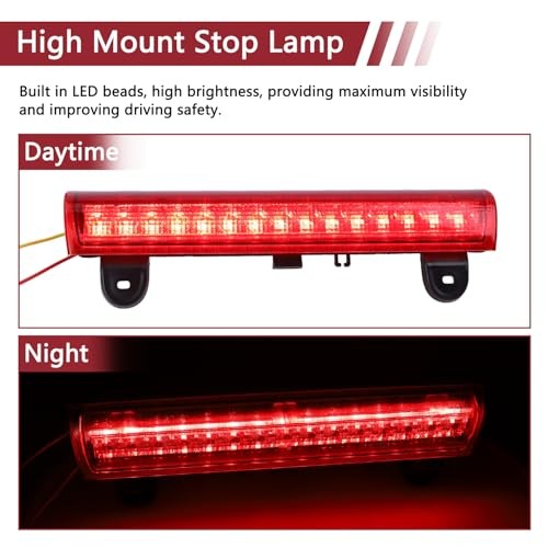 LED 3rd High Mount Brake Light Cargo Light, Compatible with 2000-2006 Chevy