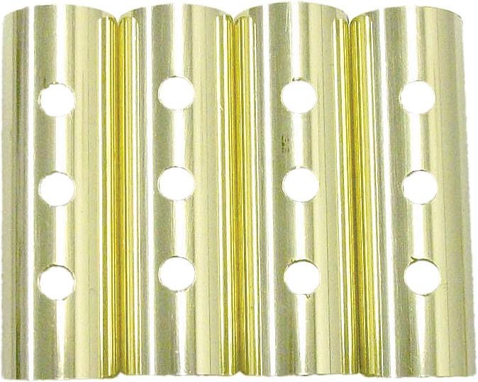 Old-Stf STF348 Pushrod Clips - 3-Hole - Brass