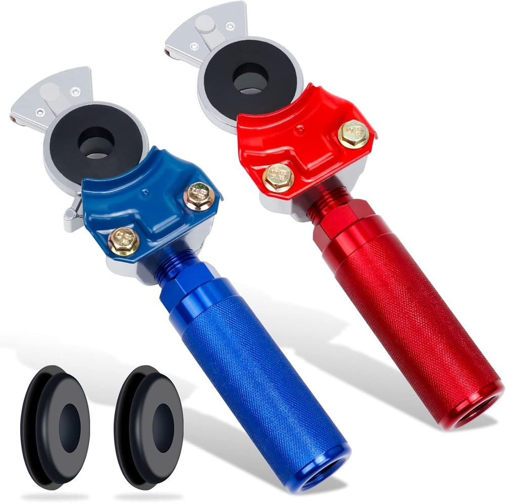 Glad Hands Set with Service Emergency Glad Hand, Anodized Aluminum Extension Han