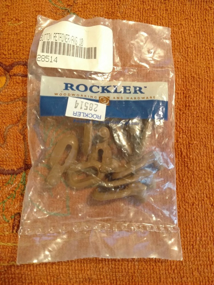 Rockler Recessed Panel Retainers 10 Pack 28514