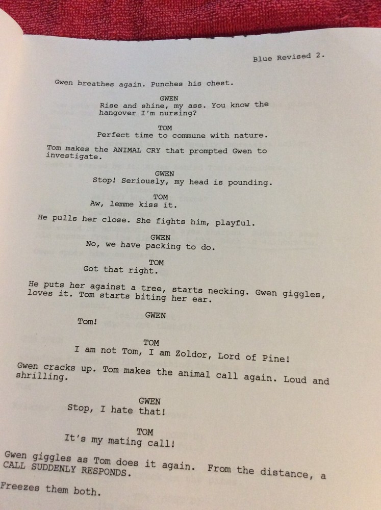 ORIGINAL SCRIPT BACKWOODS HAYLIE DUFF RYAN MERRIMAN DANNY NUCCI