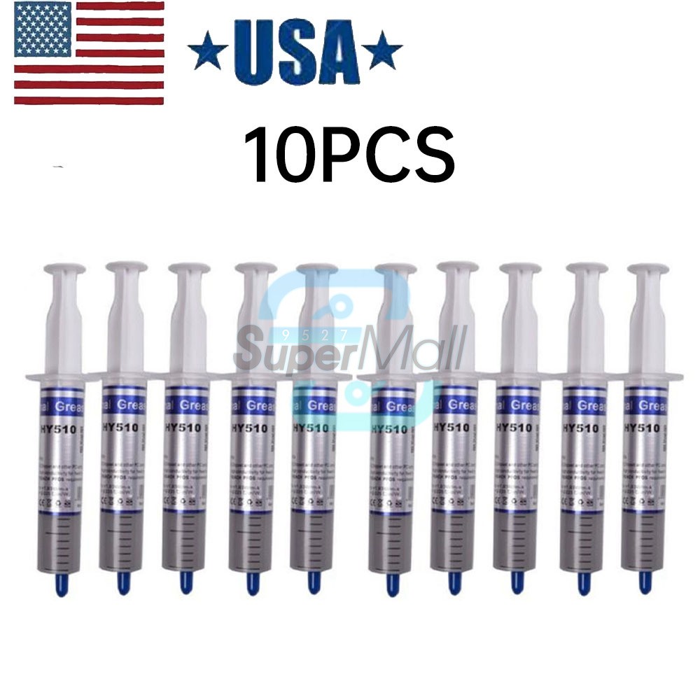 10PCS 30g Grey Thermal Conductive Grease Paste For CPU GPU Chipset Cooling HY510