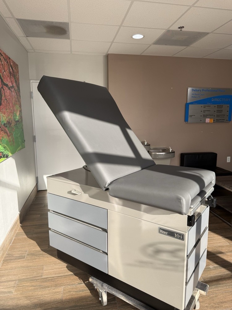 Ritter 104 Examination Table Gray Adjustable Back