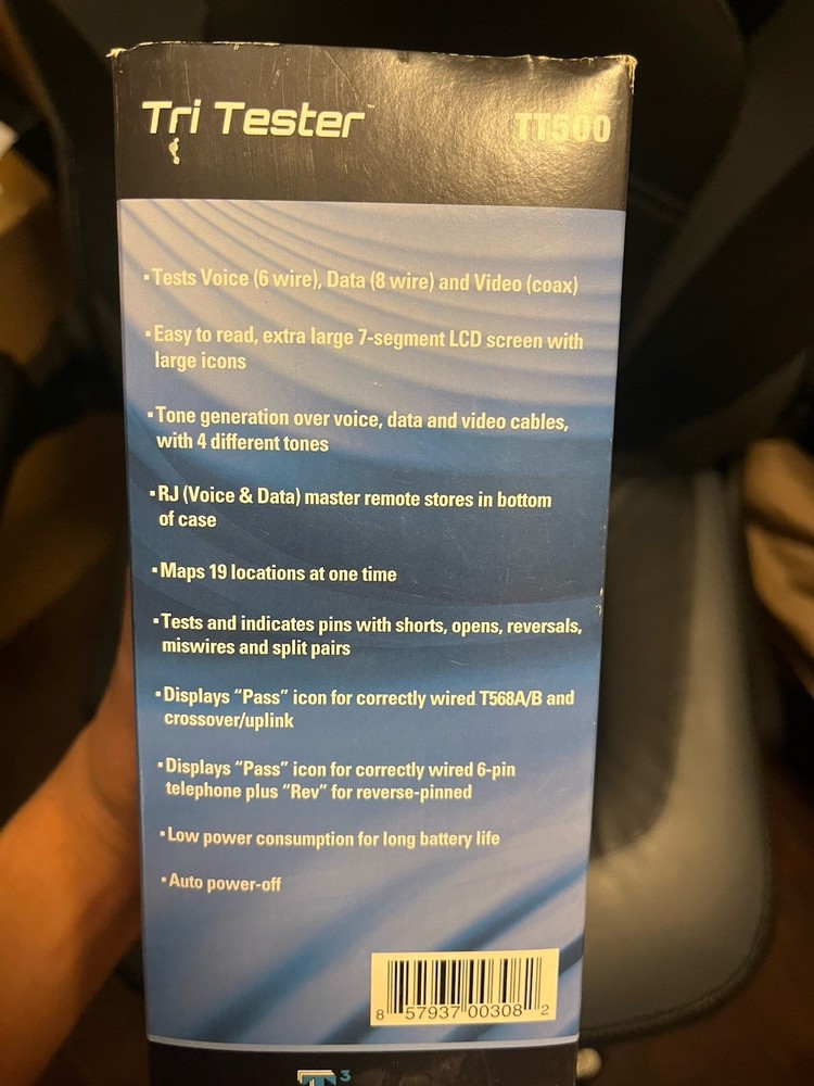 T3 Innovation Tri Tester TT500 Voice, Data, & Video Tester